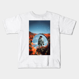 Cosmic Flowers Kids T-Shirt